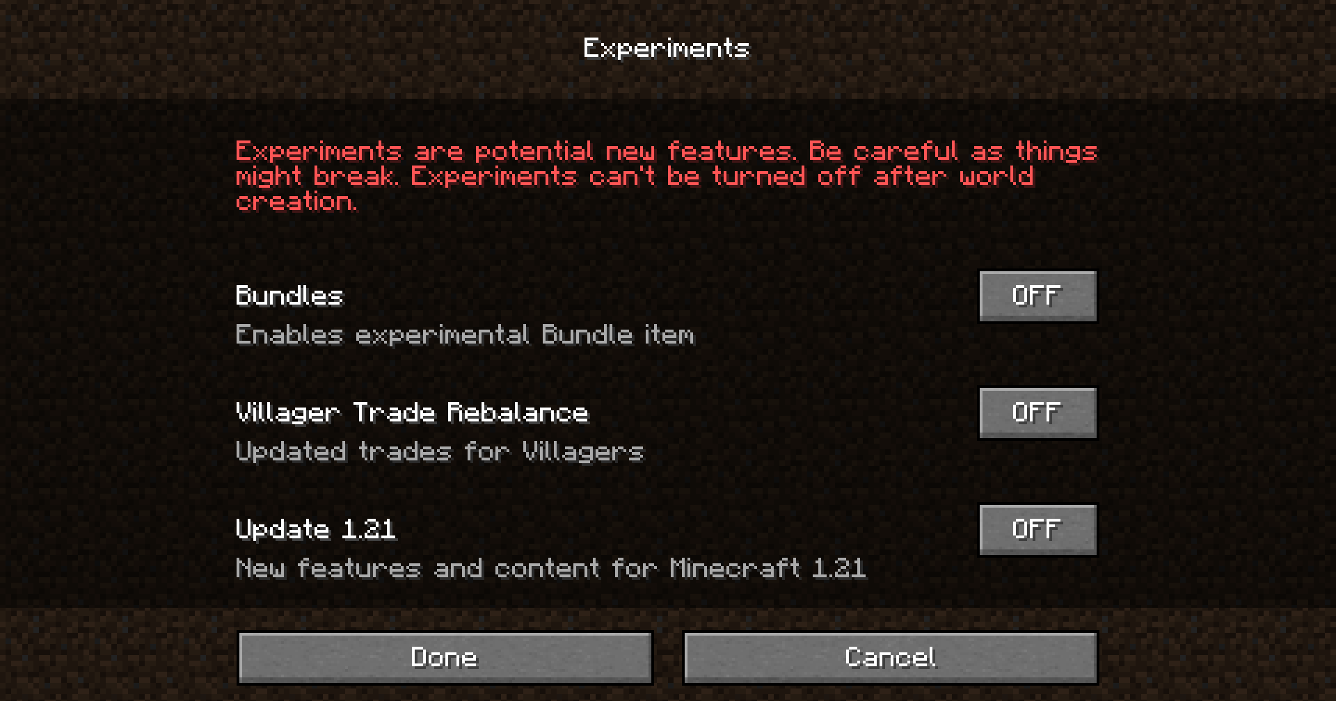 Screenshot 3 Minecraft 1.20.3